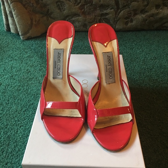 Jimmy Choo Sandel Heel Red