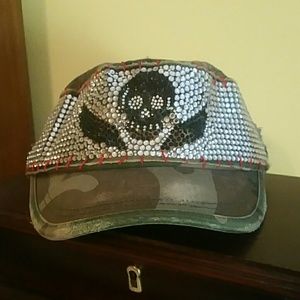 Camo jeweled cap