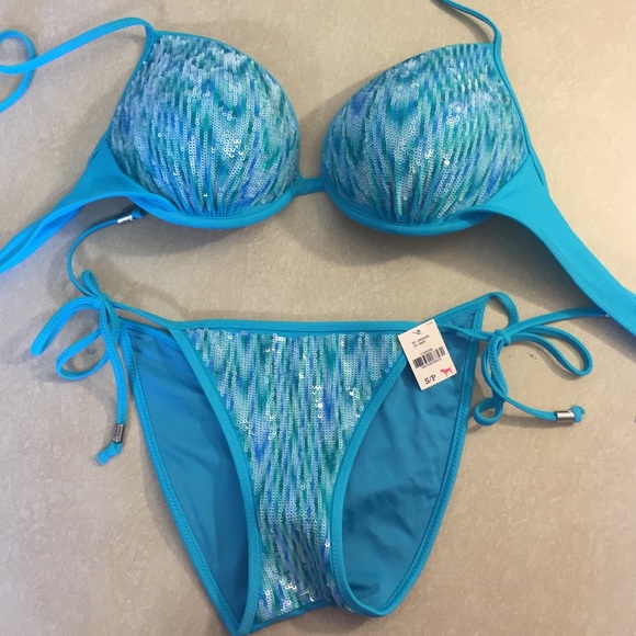PINK Victoria's Secret Other - Sequin PINK Victoria's Secret push-up bikini