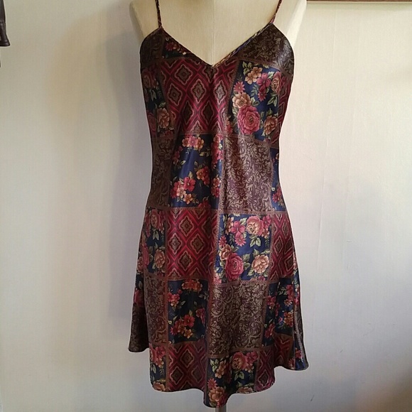 Paisley Floral Silk Dress