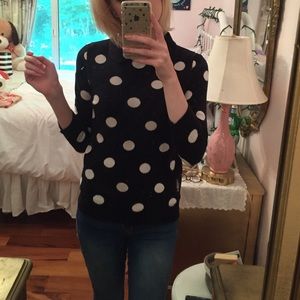 Forever 21 Black and White Polkadot Sweater