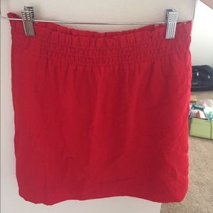 Red J.Crew mini skirt