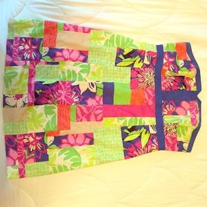 Structured, strapless Lilly Pulitzer dress.