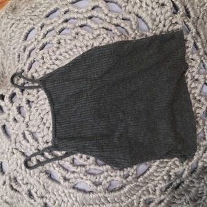 Grey brandy crop top