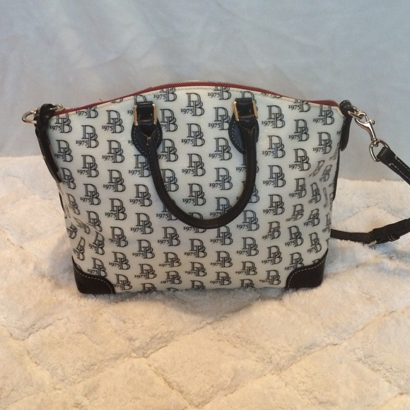 D&B black satchel. Interior slightly worn