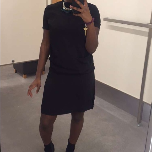 Forever 21 black chiffon dress