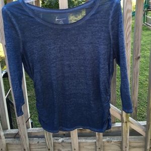 Lane Bryant Slate blue burnout shirt