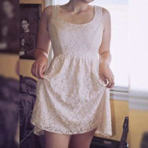 Babydoll White Lace Dress