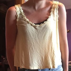 Yellow Forever21 crop top