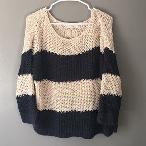 Loft Striped Knit Pullover