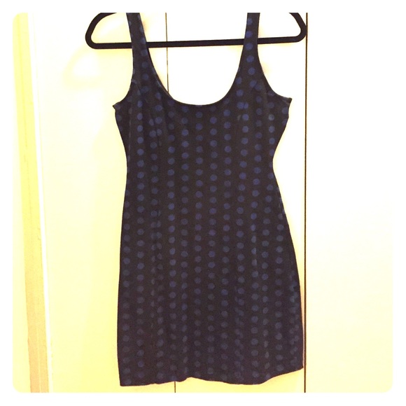 Forever 21 form fitted polka dot dress