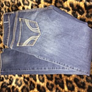 Destroyed Medium Wash Skinny Jeans