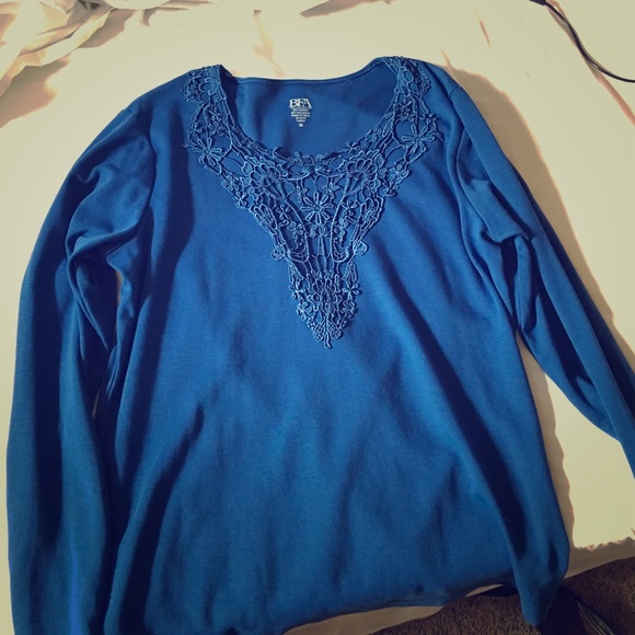 Royal blue long sleeve shirt