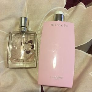 Lancôme Miracle Perfume and lotion