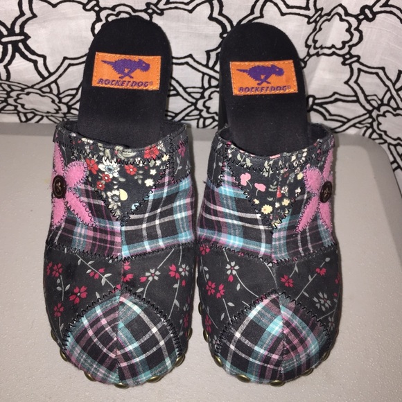 Rocket Dog Patchwork Clogs