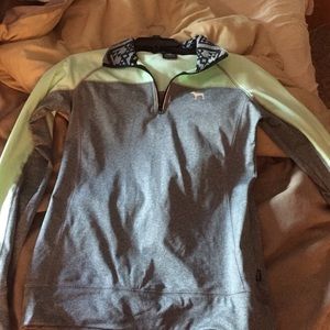 Mint Green and Grey Pink Athletic Long Sleeve