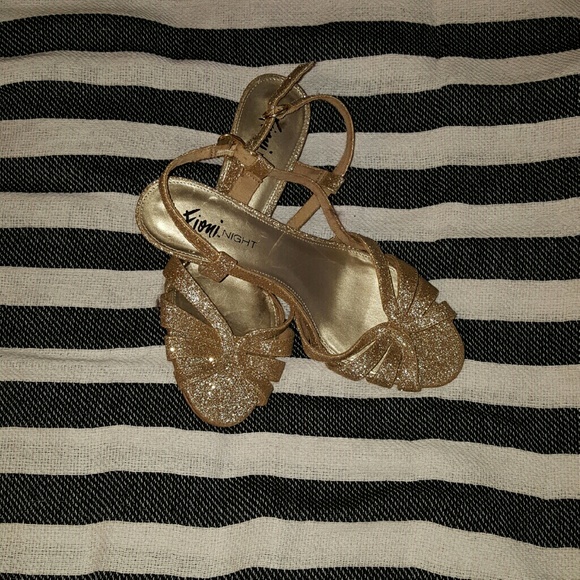 NEW Gold Glitter Heels