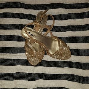 NEW Gold Glitter Heels