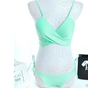 Mint green bikini