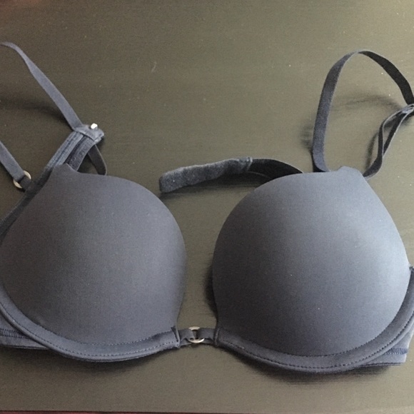 Navy blue padded bra