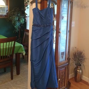 Royal blue mother of the bride dress