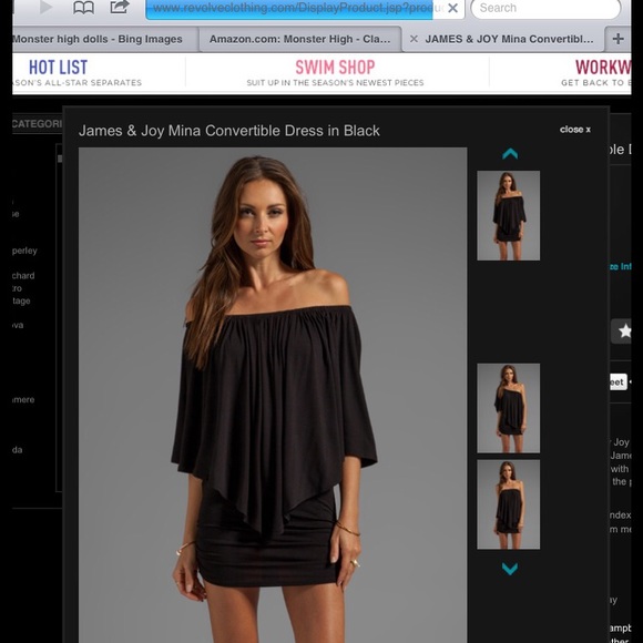 Black James and joy Mina Convertible dress - Picture 2 of 4