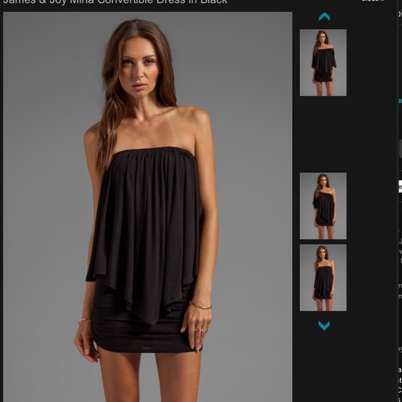 Black James and joy Mina Convertible dress - Picture 4 of 4