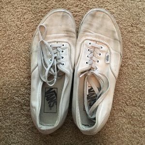 White Vans size 7