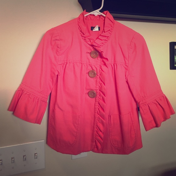Coral J. Crew jacket