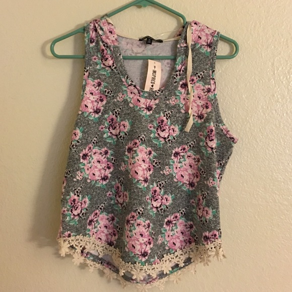 Tank with hoodie❌ sold on mercari ❌ - Picture 1 of 3