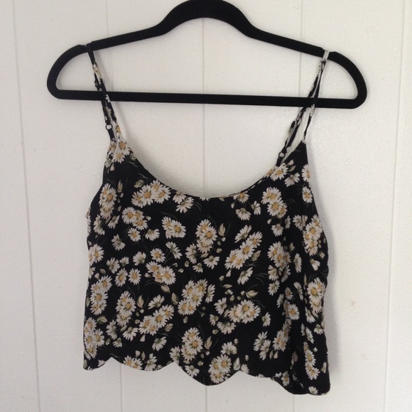 Pacsun LA Hearts Floral Tank Crop Top