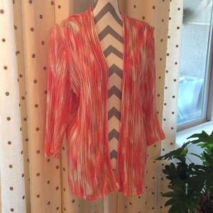 Chicos size 3 orange lightweight sweater