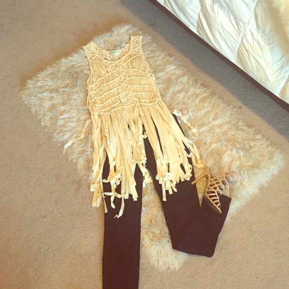Boho chic Fringe top