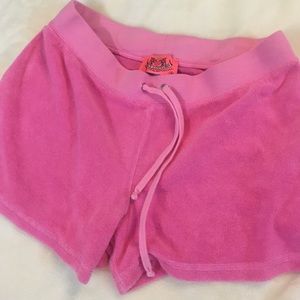Juicy Couture pink terry shorts 💕💗