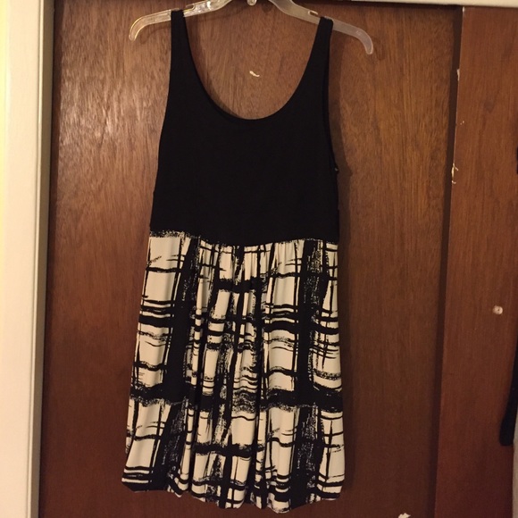 Black and White Bubble Dress