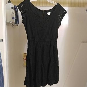 Black lace dress