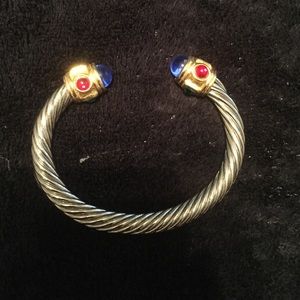 Vintage silver chunky bracelet