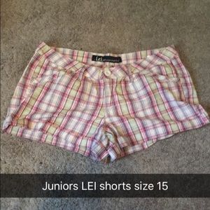 LEI juniors shorts size 15