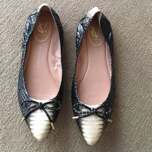 Vince Camuto Python Ballet Flats