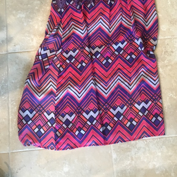 Chiffon printed maxi skirt size large, NWOT - Picture 3 of 4