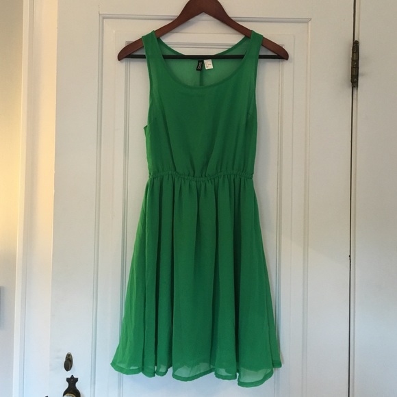 Green summer dress