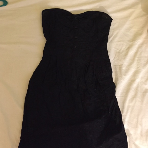 Black Strapless Dress
