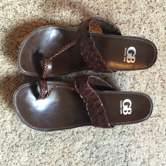 Brown Giani Bini heeled sandals sz 9.5