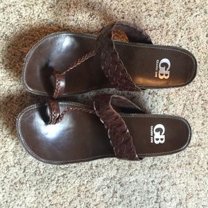 Brown Giani Bini heeled sandals sz 9.5