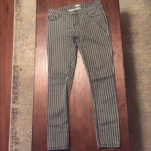 Striped Skinny Jeans