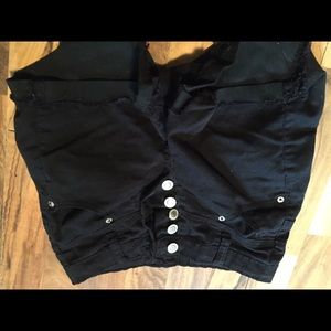 Black high waisted shorts