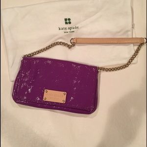 KATE SPADE MINI MIRRA MERIBEL PURPLE SHOULDER BAG