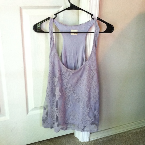 Fancy Purple Lace Tank