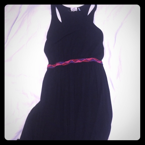 Black maxi dress with gorgeous detail. XS