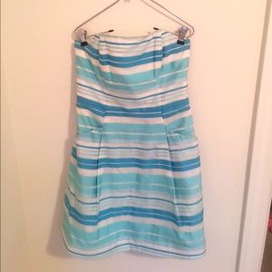 Lilly Pulitzer Striped Strapless Dress